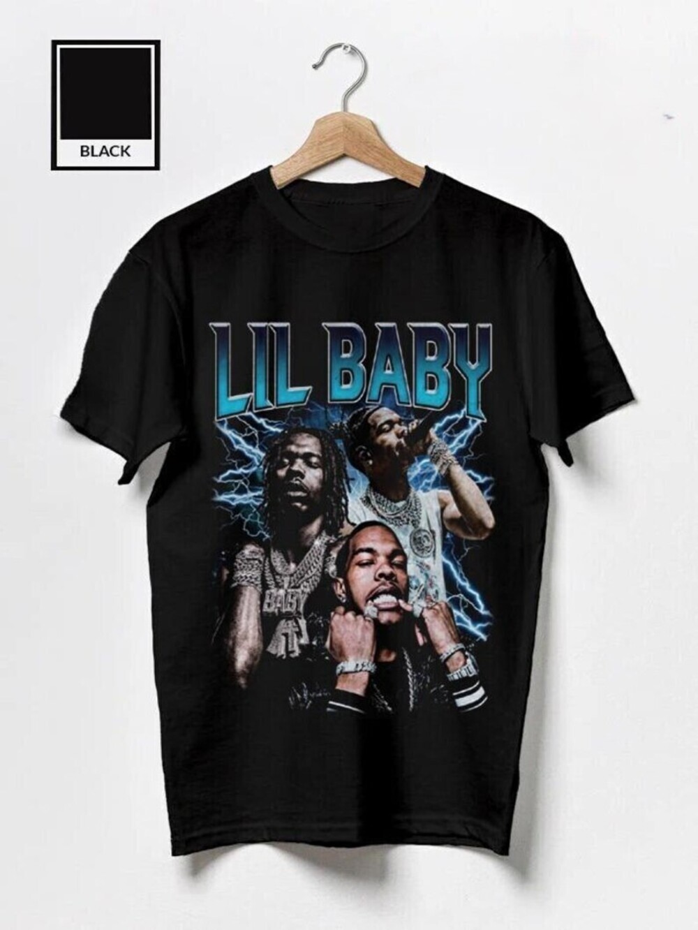 Lil Baby Shirt Lil Baby Graphics Retro 90s Unisex T-Shirt Gift For Fans